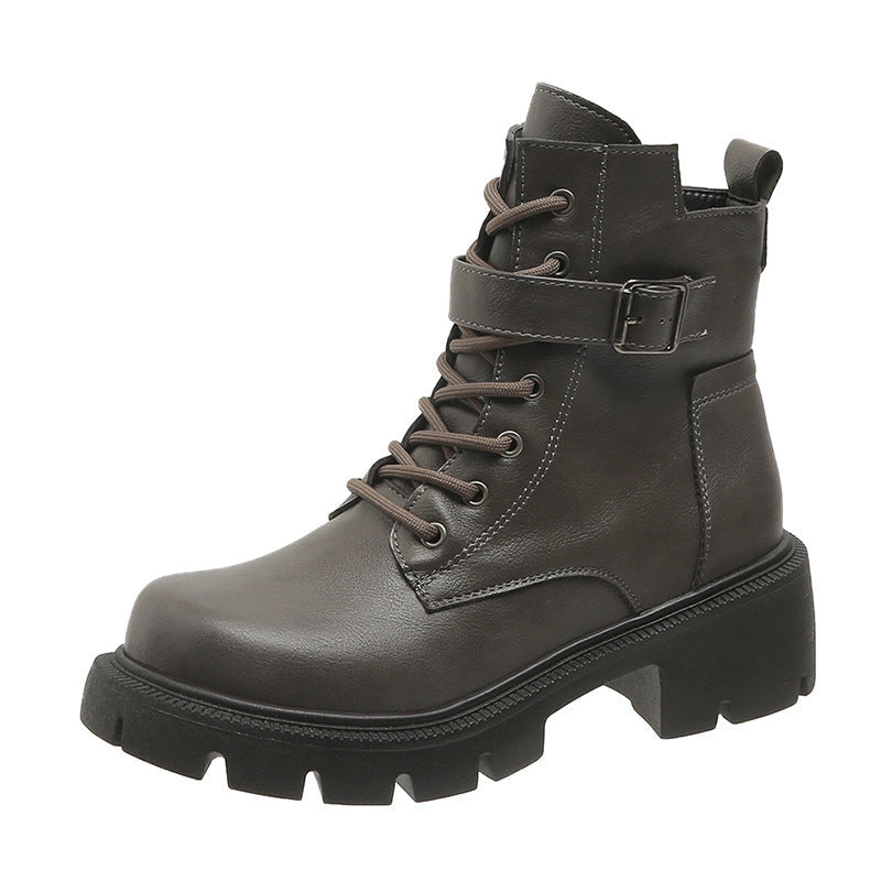 ZARA – Bottes orthopédiques à talon épais pour femmes