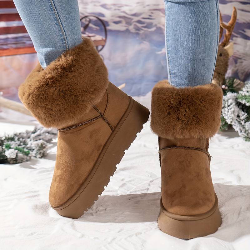 ELLA – Bottines orthopédiques en peluche pour femmes