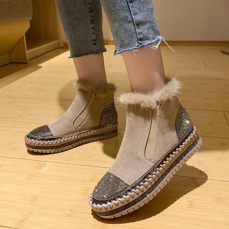 ZIVA – Bottes orthopédiques élégantes en velours