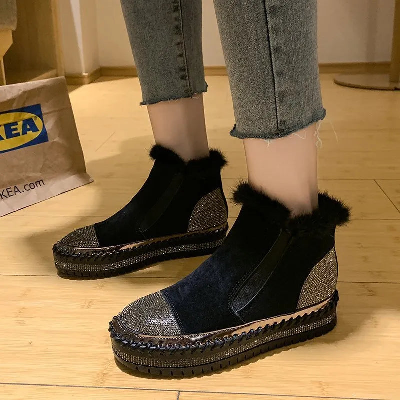 ZIVA – Bottes orthopédiques élégantes en velours