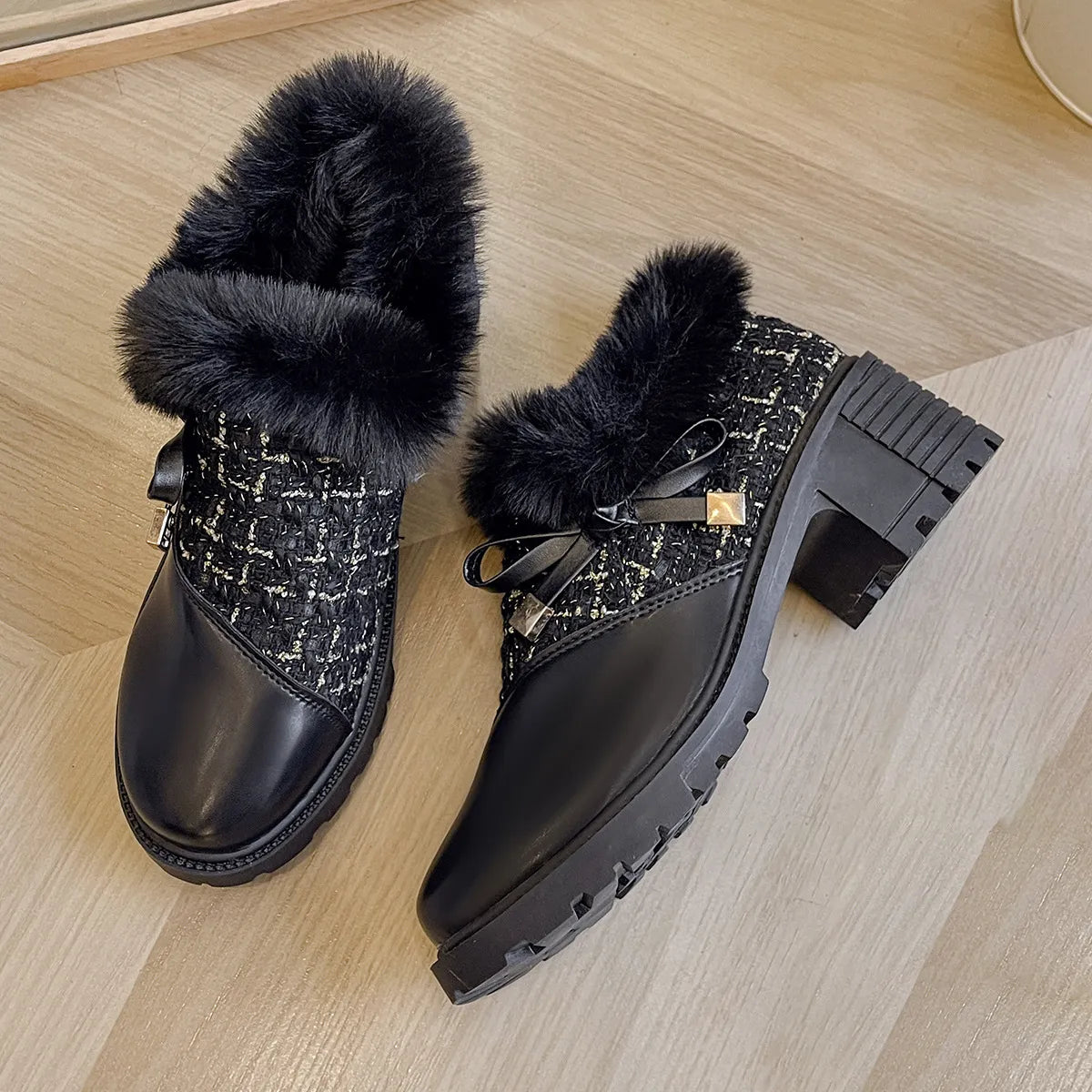 KONA – Bottes orthopédiques confortables avec talon carré