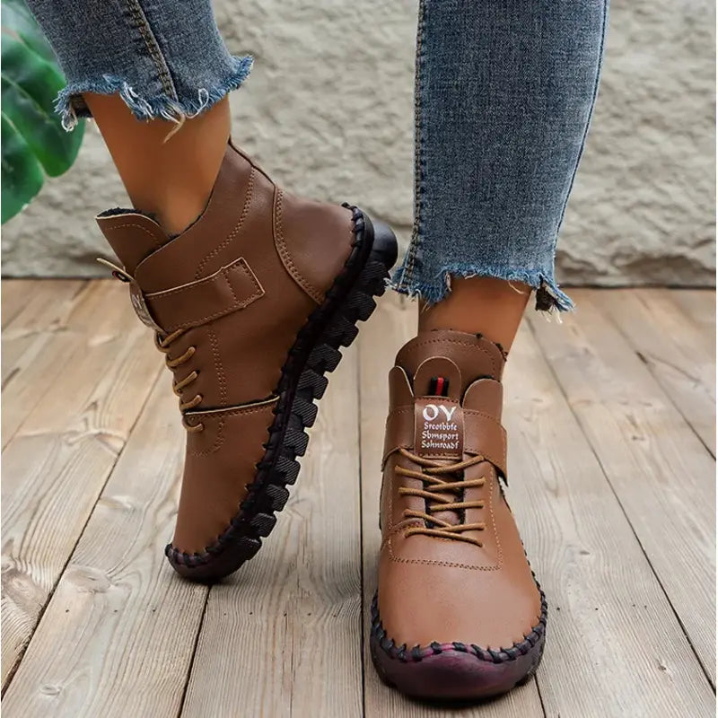 CALYA – Bottines hautes plates