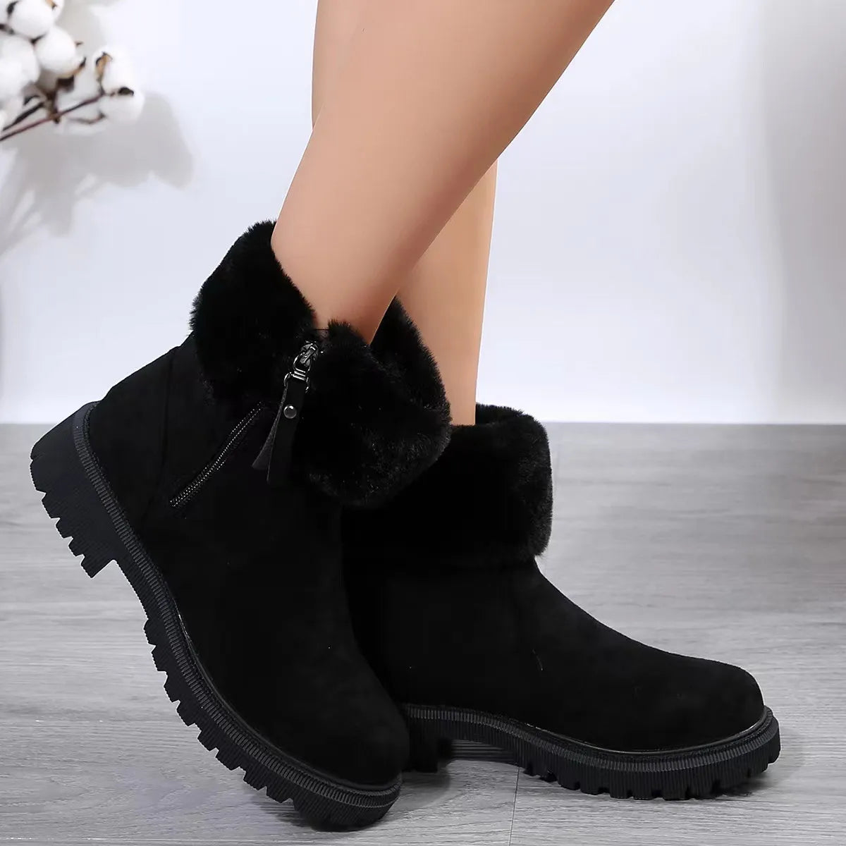 ZUNA – Bottes orthopédiques d'hiver confortables et douillettes