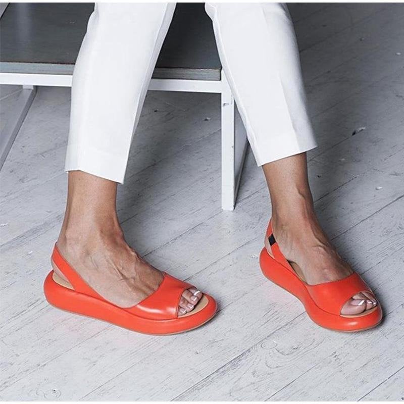 ZENA – Sandales orthopédiques élégantes à plateforme ouverte
