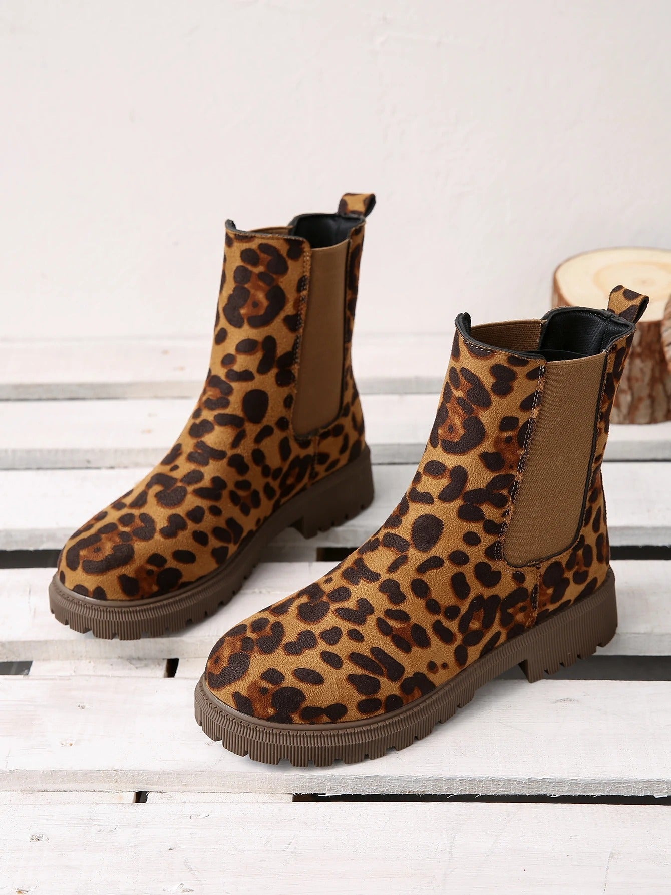 ZENA – Bottines orthopédiques à imprimé léopard