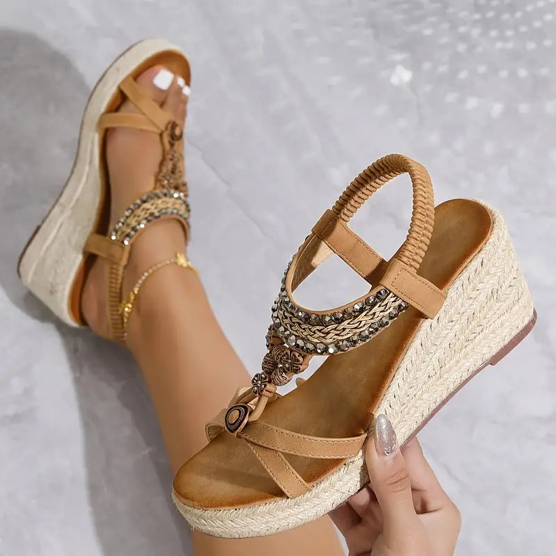 ZARA – Sandales orthopédiques confortables avec strass