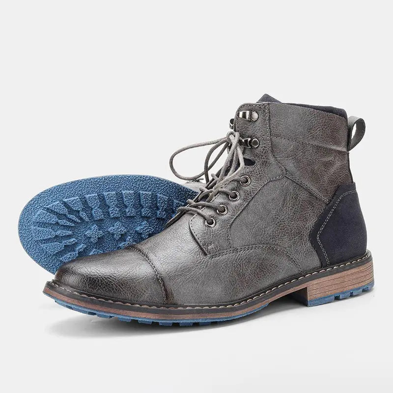 LORIK – Bottines homme cuir vintage