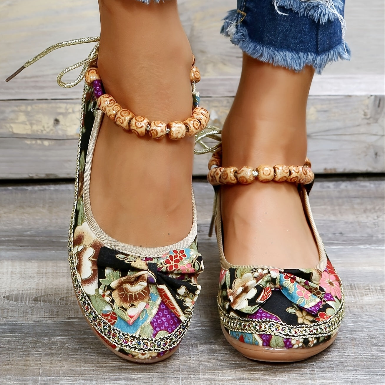 LUNA – Chaussures orthopédiques fleuries pour femmes