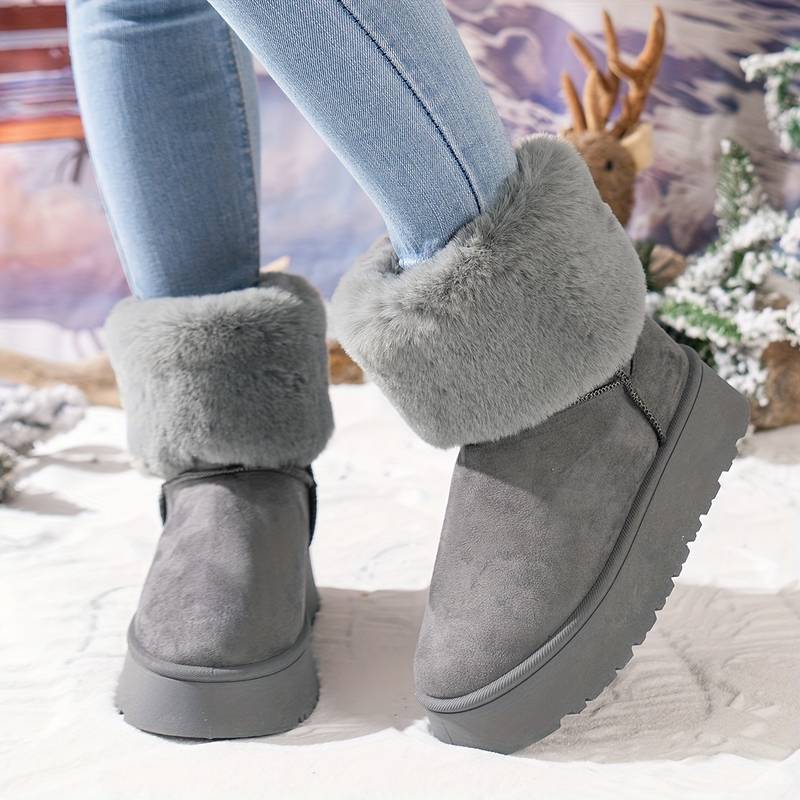 ELLA – Bottines orthopédiques en peluche pour femmes