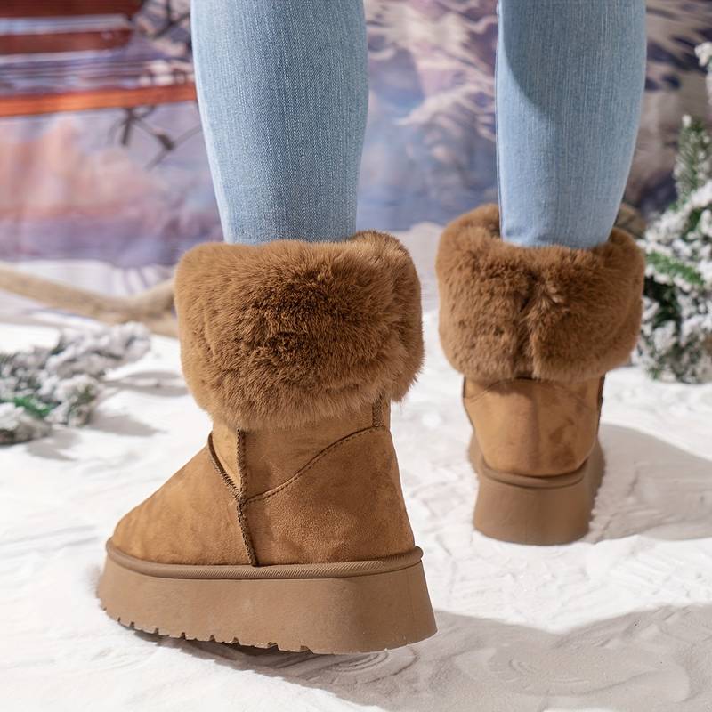 ELLA – Bottines orthopédiques en peluche pour femmes