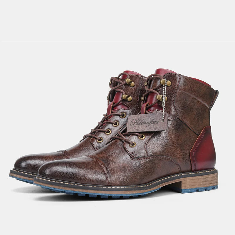 LORIK – Bottines homme cuir vintage