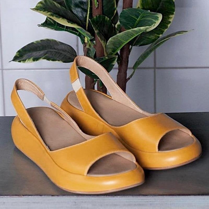 ZENA – Sandales orthopédiques élégantes à plateforme ouverte