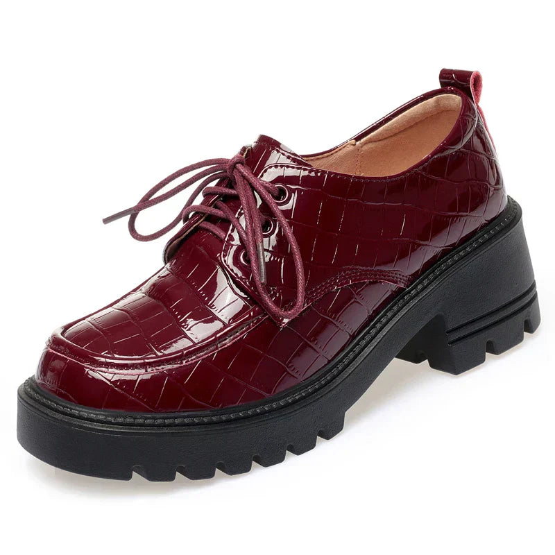 NOVA – Chaussures orthopédiques en cuir végétalien avec plateforme