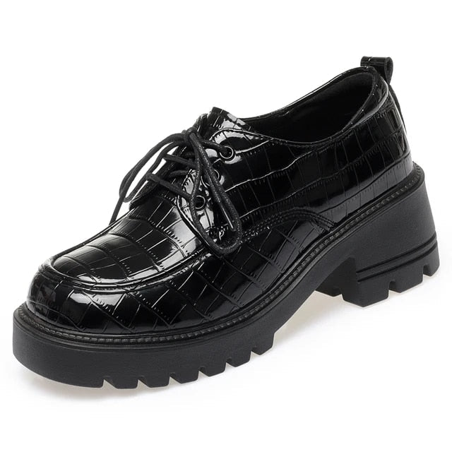 NOVA – Chaussures orthopédiques en cuir végétalien avec plateforme