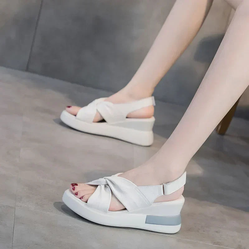 ZARA – Sandales orthopédiques d'été à talon compensé