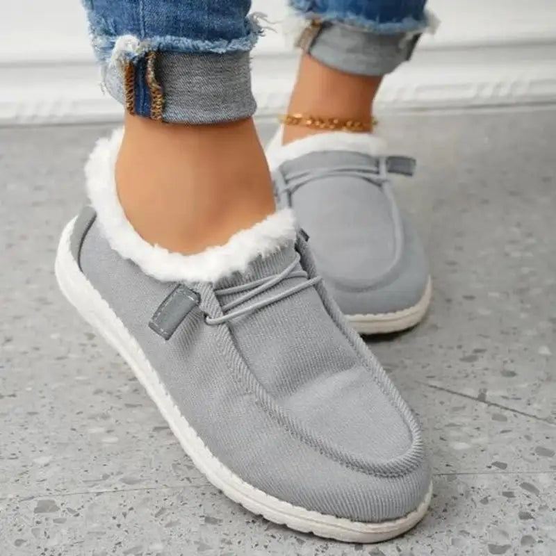 MYLIA – Mocassin fourré femme