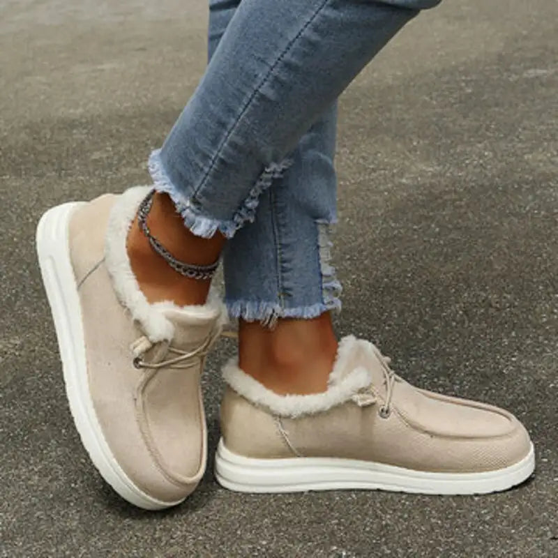 MYLIA – Mocassin fourré femme