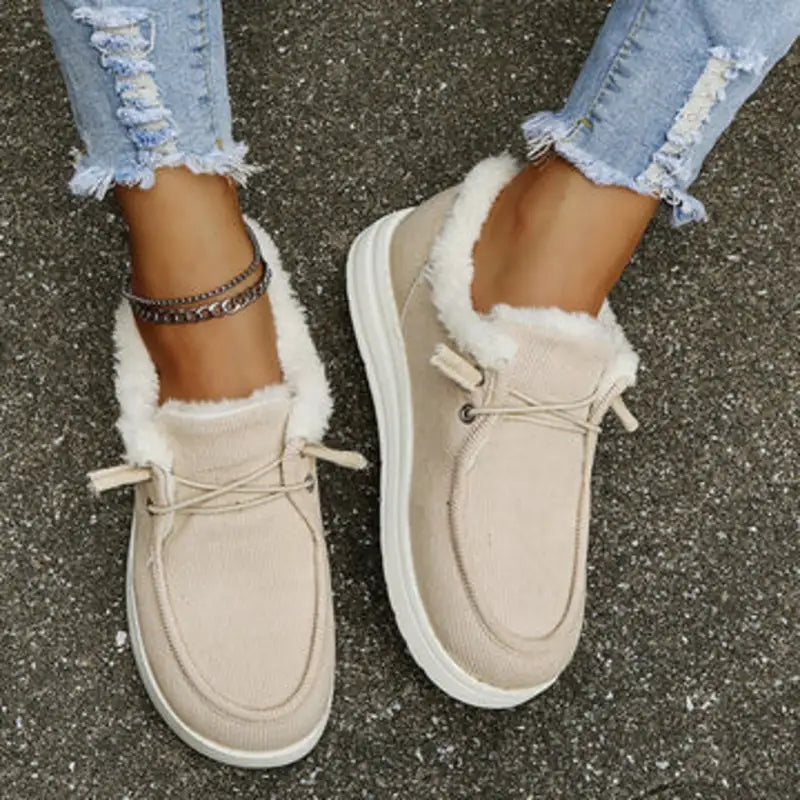 MYLIA – Mocassin fourré femme