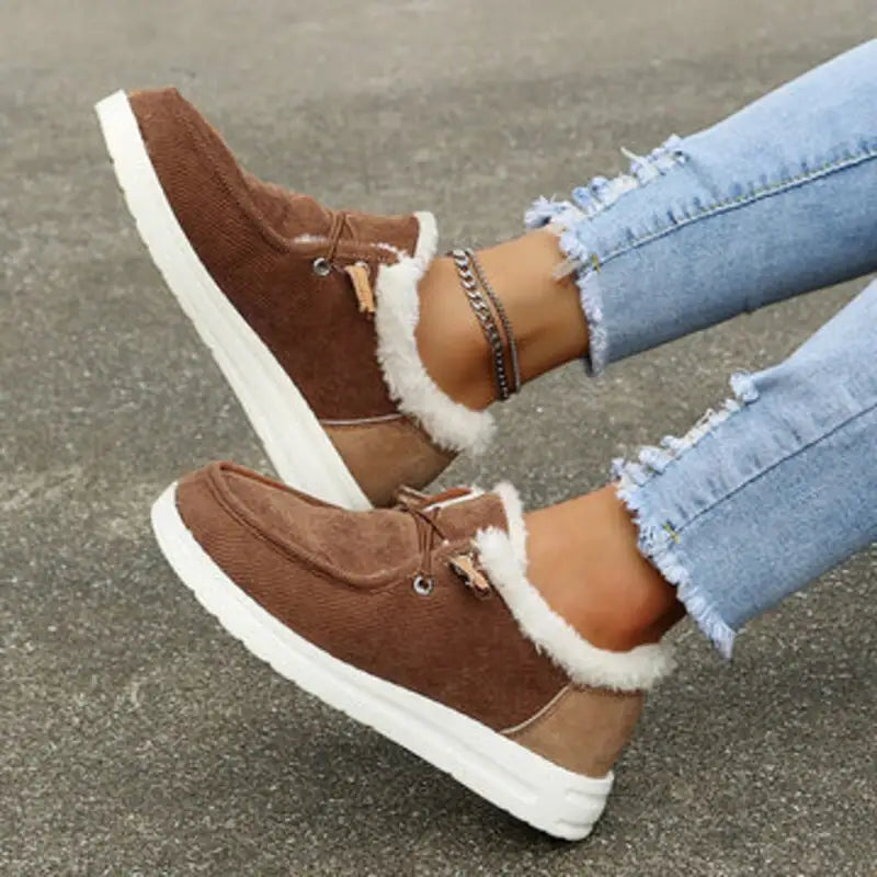 MYLIA – Mocassin fourré femme