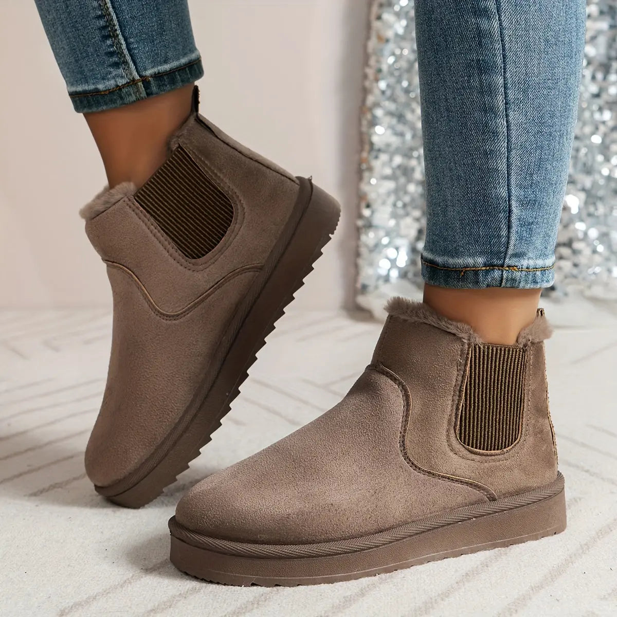 ISABELLE – Bottines orthopédiques hivernales pour femmes | Doublées en peluche & confortables