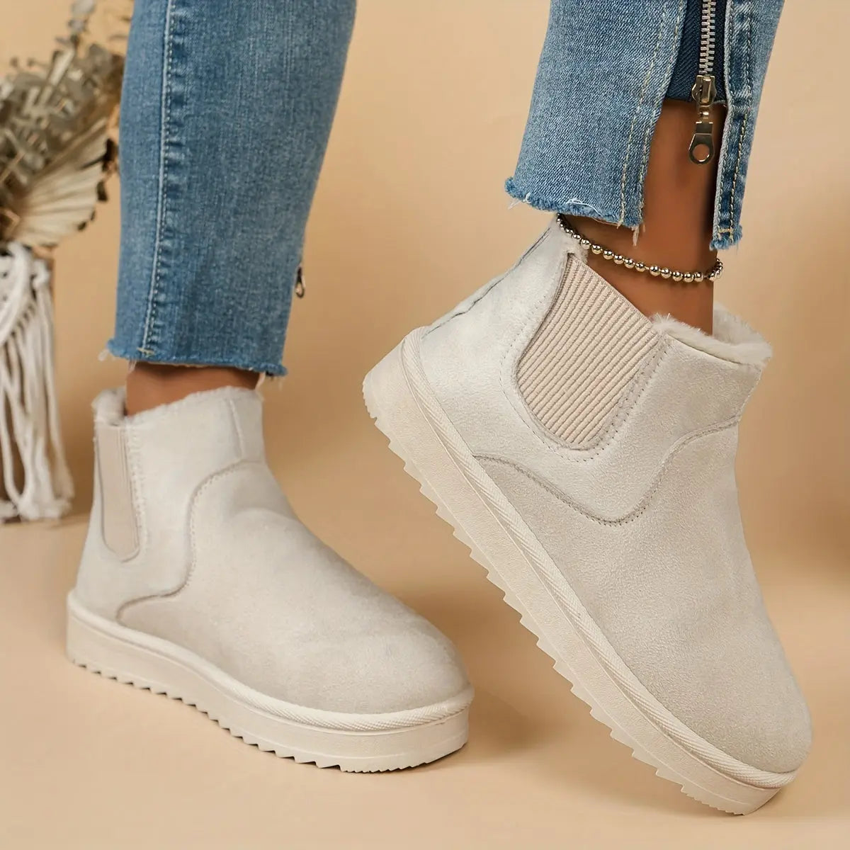 ISABELLE – Bottines orthopédiques hivernales pour femmes | Doublées en peluche & confortables