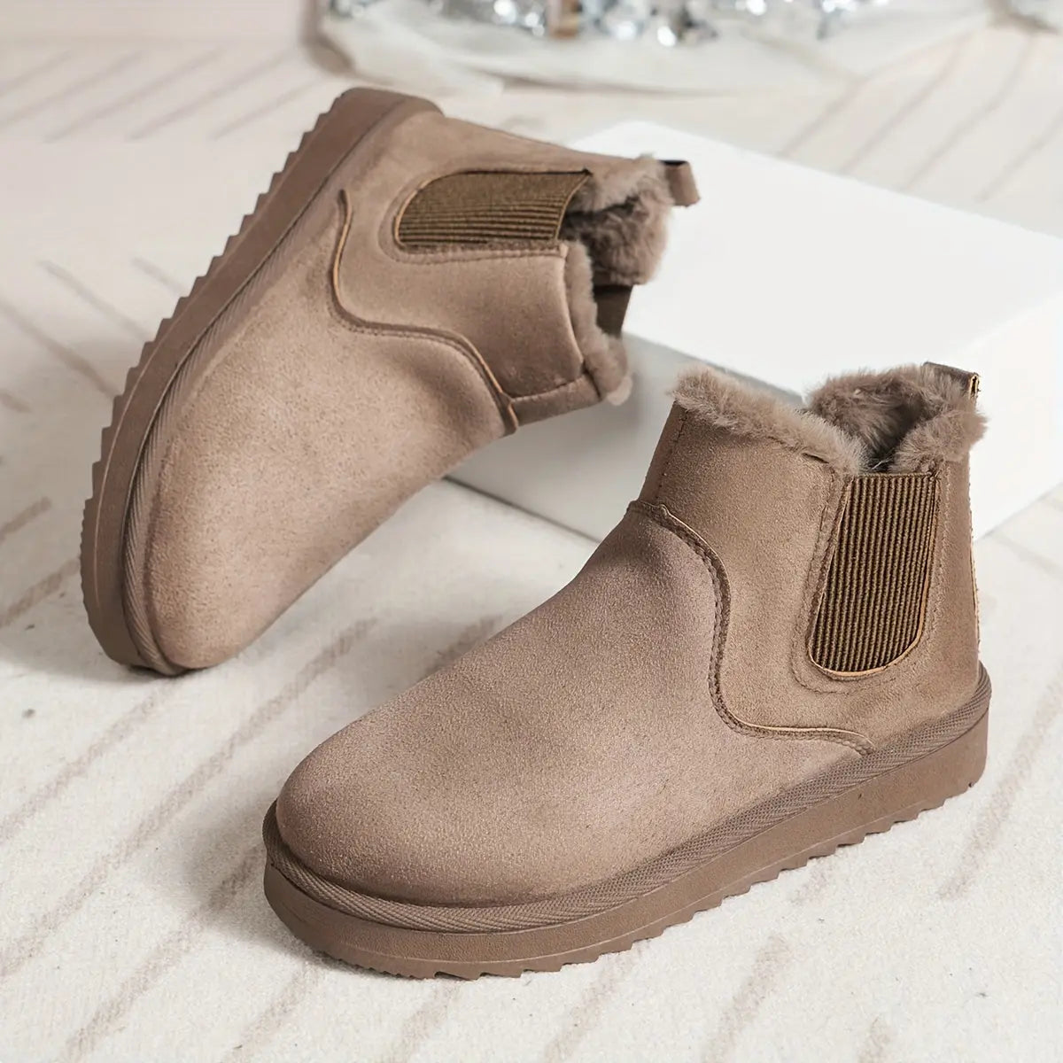 ISABELLE – Bottines orthopédiques hivernales pour femmes | Doublées en peluche & confortables