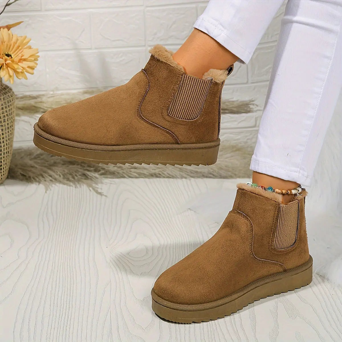 ISABELLE – Bottines orthopédiques hivernales pour femmes | Doublées en peluche & confortables