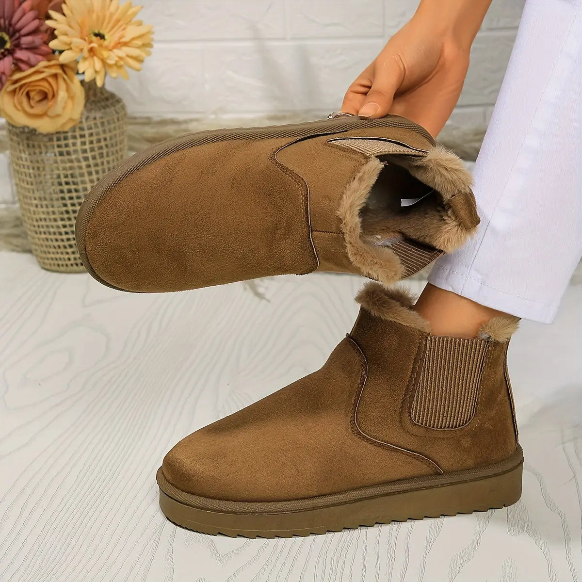 ISABELLE – Bottines orthopédiques hivernales pour femmes | Doublées en peluche & confortables