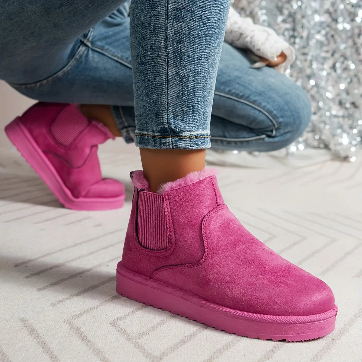 ISABELLE – Bottines orthopédiques hivernales pour femmes | Doublées en peluche & confortables
