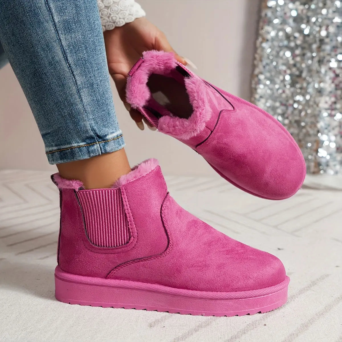 ISABELLE – Bottines orthopédiques hivernales pour femmes | Doublées en peluche & confortables