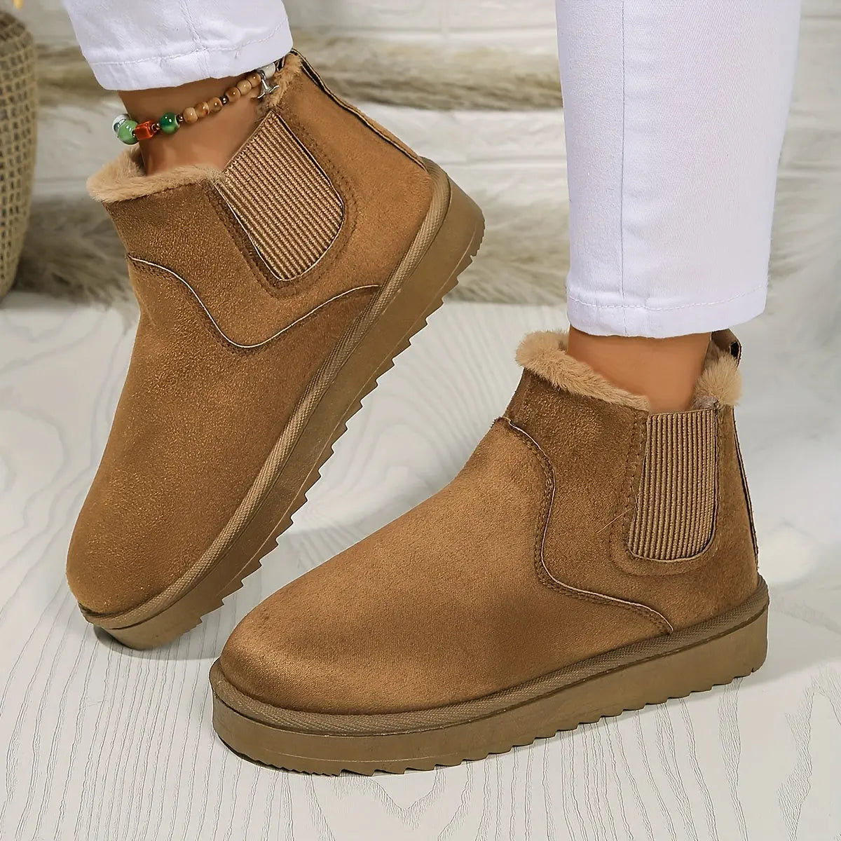 ISABELLE – Bottines orthopédiques hivernales pour femmes | Doublées en peluche & confortables