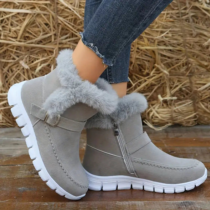 ÉLODIE – Bottines Compensées Confortables | Chaudes & Élégantes