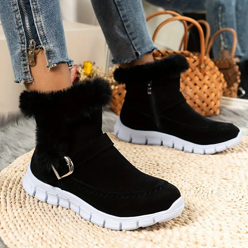 ÉLODIE – Bottines Compensées Confortables | Chaudes & Élégantes