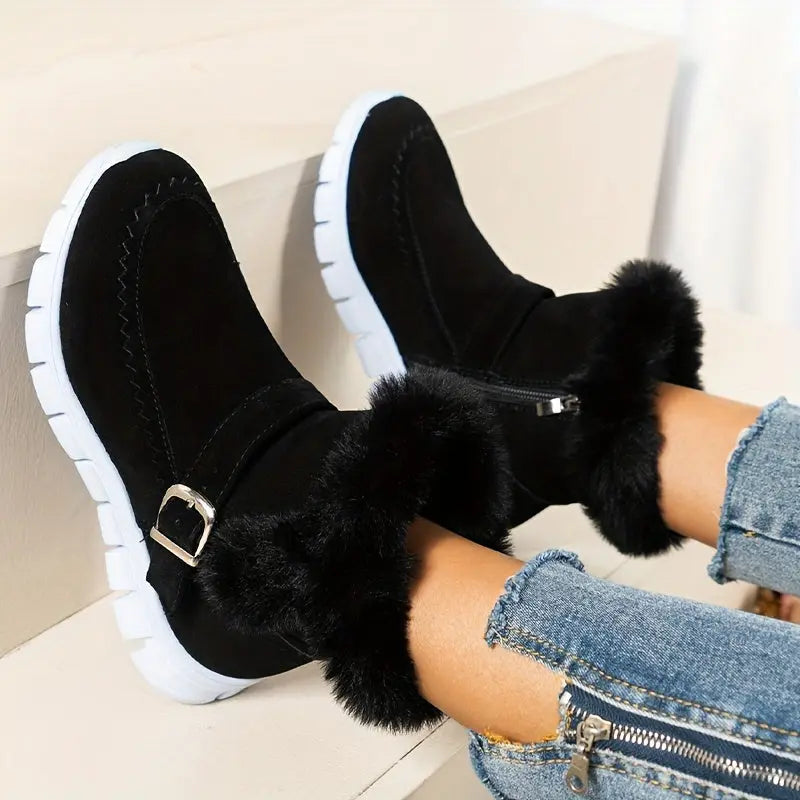 ÉLODIE – Bottines Compensées Confortables | Chaudes & Élégantes