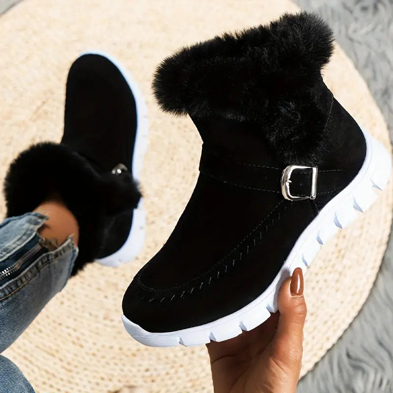 ÉLODIE – Bottines Compensées Confortables | Chaudes & Élégantes
