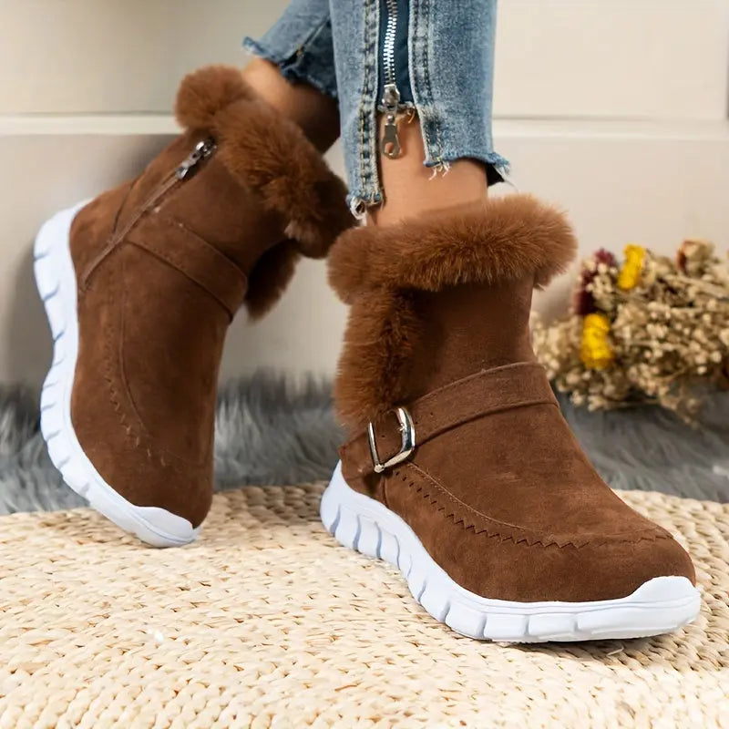ÉLODIE – Bottines Compensées Confortables | Chaudes & Élégantes
