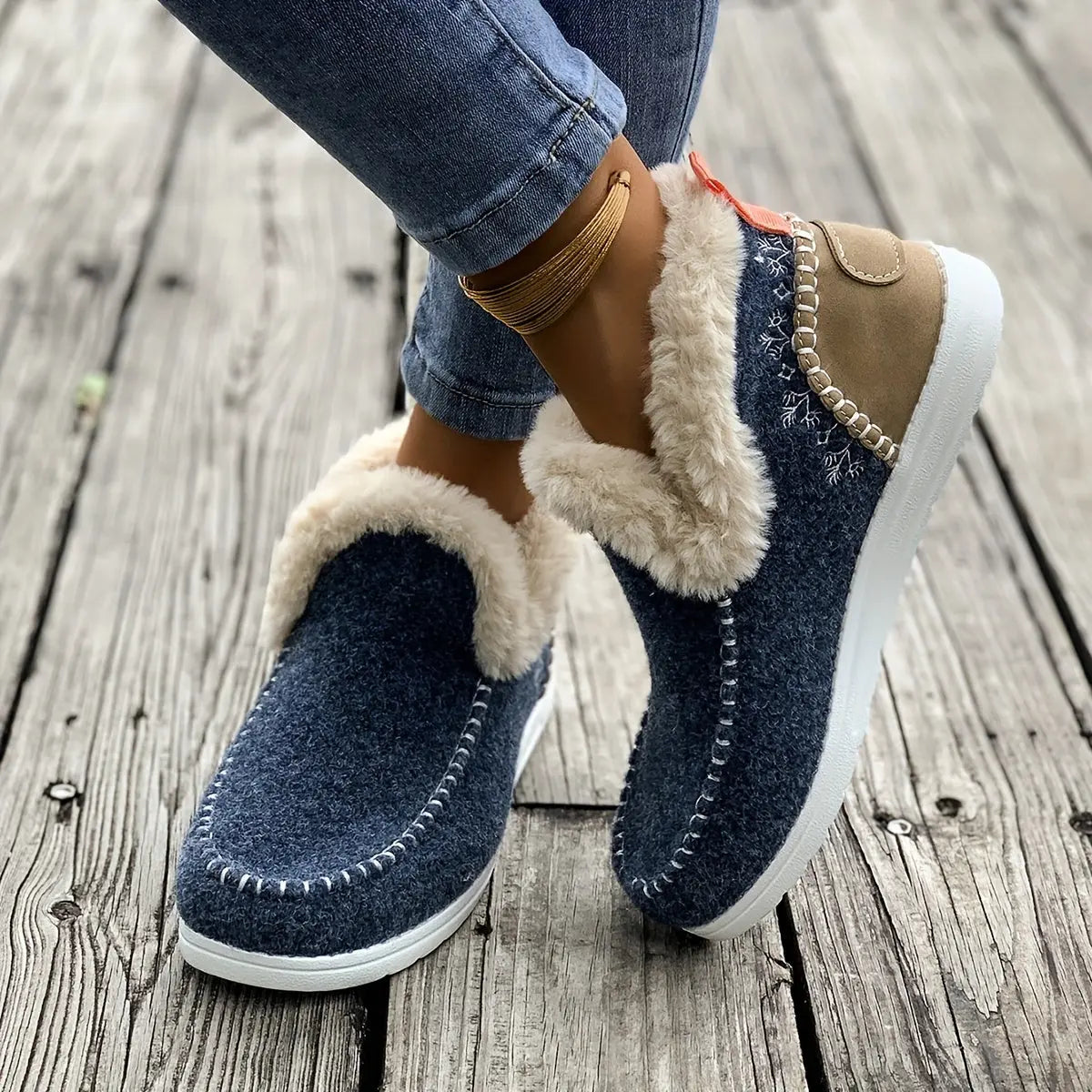 MIA – Bottines orthopédiques pour femmes | Doublées en peluche & confort hivernal