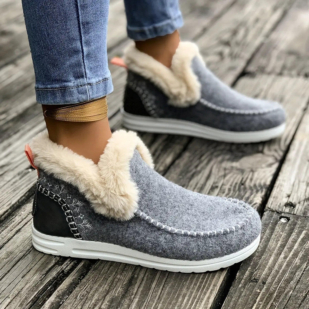 MIA – Bottines orthopédiques pour femmes | Doublées en peluche & confort hivernal