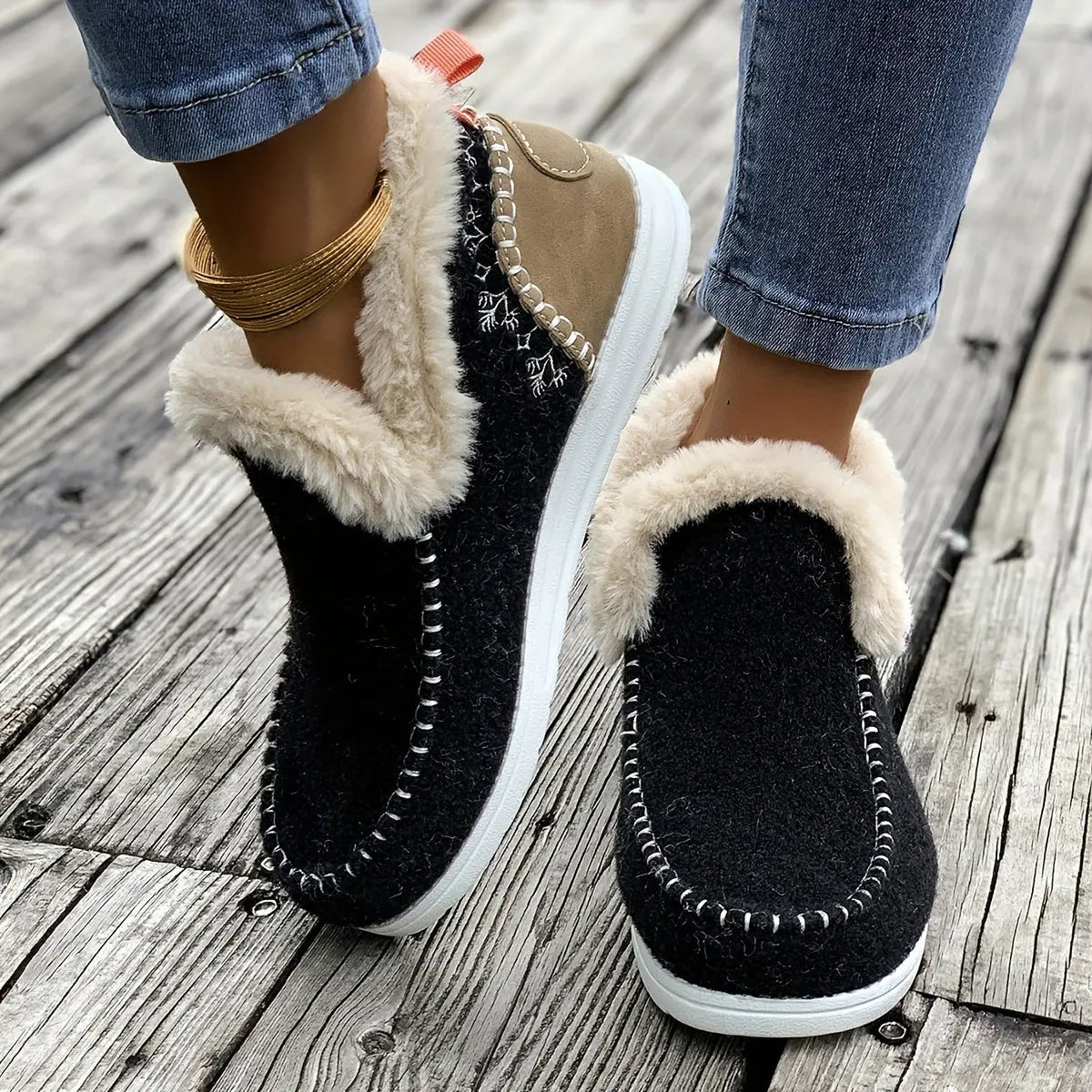MIA – Bottines orthopédiques pour femmes | Doublées en peluche & confort hivernal