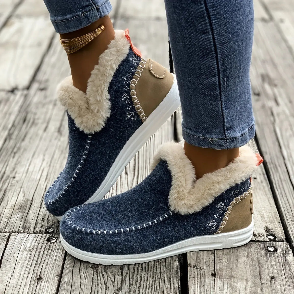 MIA – Bottines orthopédiques pour femmes | Doublées en peluche & confort hivernal