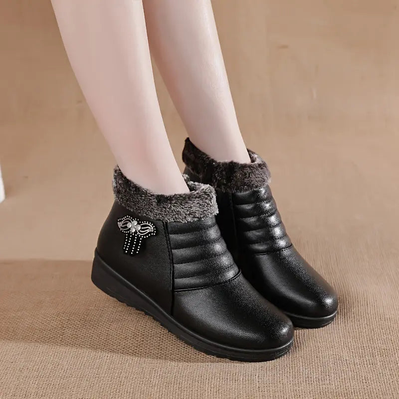 ÉMILIE – Bottines orthopédiques d'hiver pour femmes | Chaudes & Élégantes