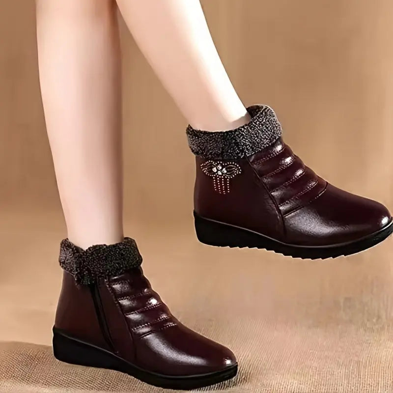 ÉMILIE – Bottines orthopédiques d'hiver pour femmes | Chaudes & Élégantes