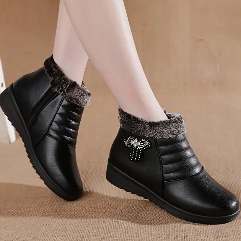 ÉMILIE – Bottines orthopédiques d'hiver pour femmes | Chaudes & Élégantes