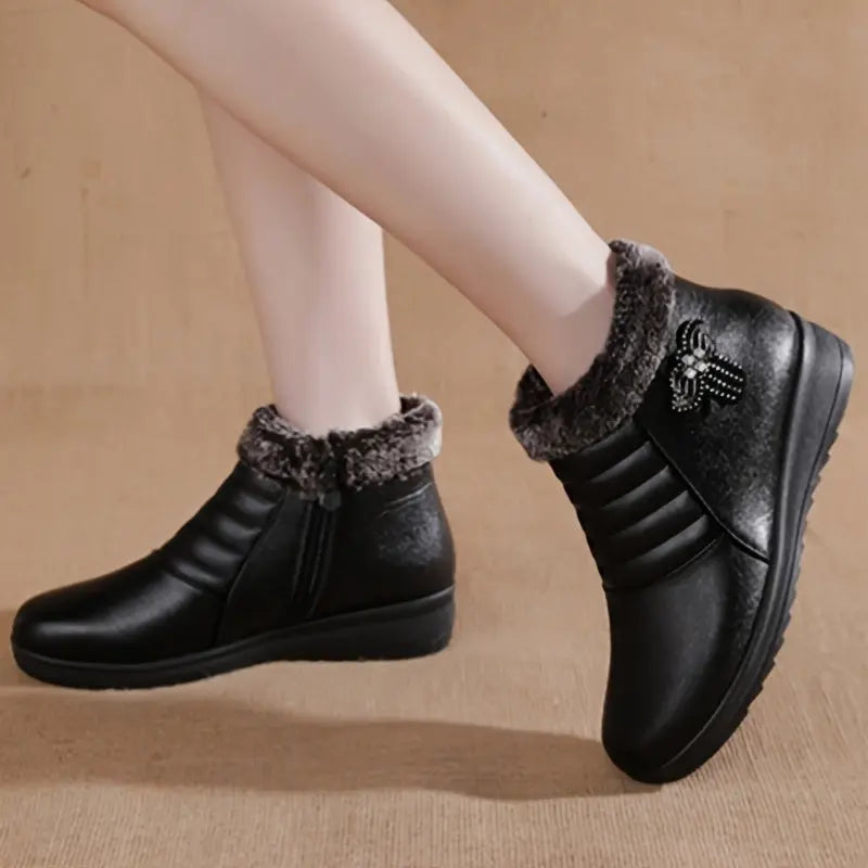 ÉMILIE – Bottines orthopédiques d'hiver pour femmes | Chaudes & Élégantes