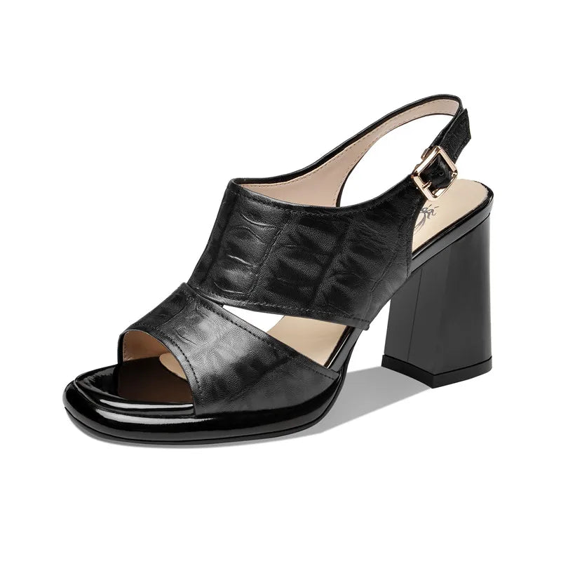 ZENA – Sandales orthopédiques à talon carré