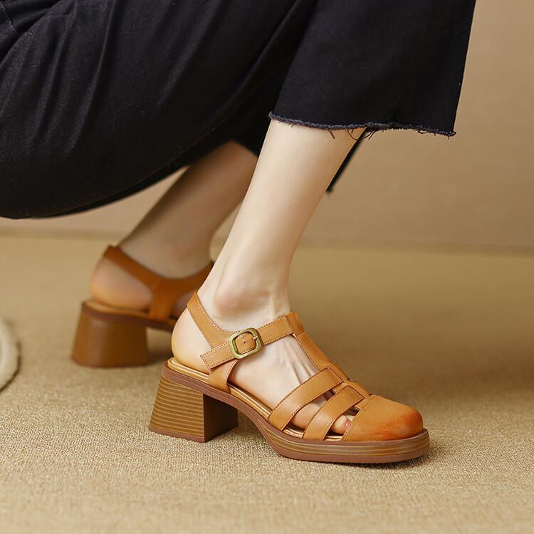ZORA – Sandales orthopédiques à boucles et bout rond