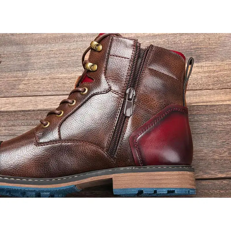 LORIK – Bottines homme cuir vintage