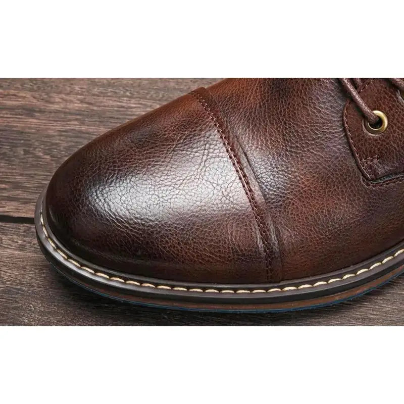 LORIK – Bottines homme cuir vintage