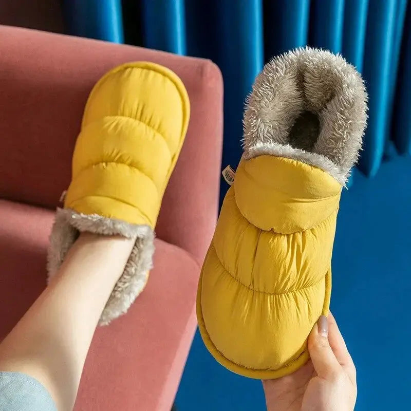 Pantoufles d'hiver en peluche
