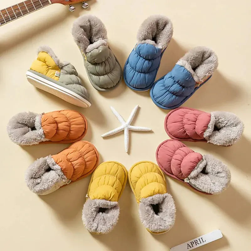 Pantoufles d'hiver en peluche